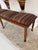 Mid-Century Modern Vintage Italian Multi Seat Wooden Bench, Newly Reupholstered in Stripes For Sale - Image 3 of 18