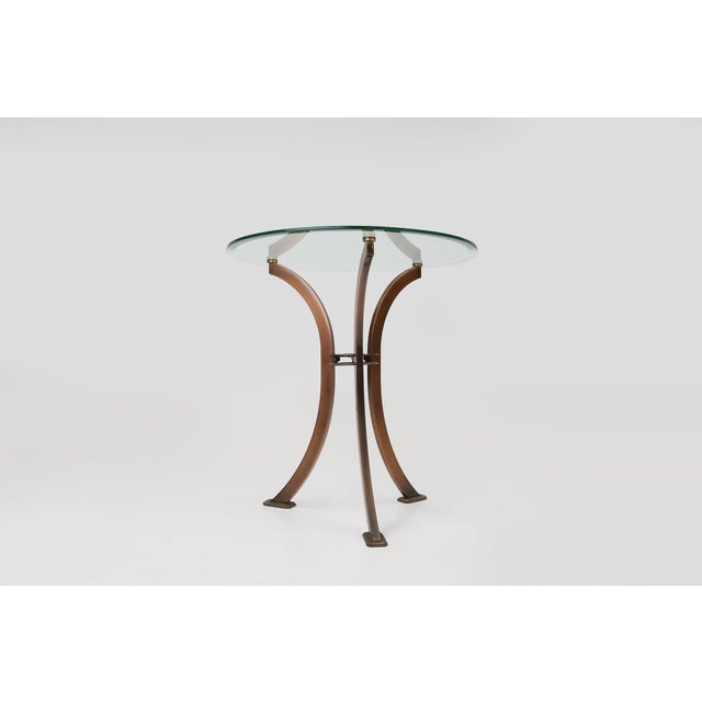 Hollywood Regency Side Table from Belgo Chrom, Belgium, 1980s For Sale - Image 9 of 12
