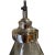 Industrial Silver Brushed Clear Glass Ceiling Pendant Light For Sale - Image 4 of 7