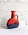 Red & Blue Fat Lava Vase from Dümler & Breiden, 1970s For Sale - Image 9 of 10