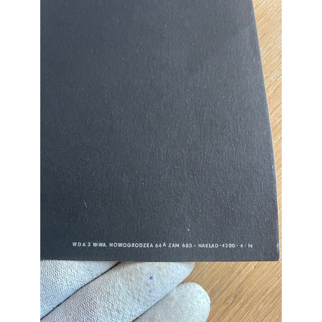 Black Franciszek a.b. Bilberstein-Starowieyski (1930-2009), Paris N'existe Pas 1969, Orginal Exibition Poster, Printed in 1970 For Sale - Image 8 of 9