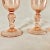 French Provincial Vintage French Pink Champagne Glasses- Set of 4 For Sale - Image 3 of 3