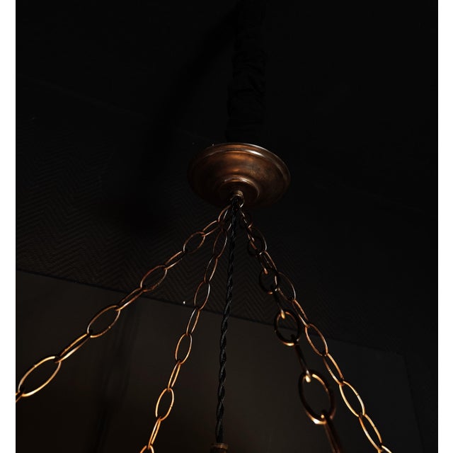 Alabaster Hanging Lamp, 1930s For Sale - Image 9 of 13