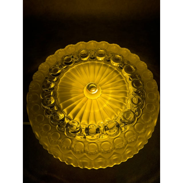 Mid-Century Modern Glass Ceiling Light, Europe, 1970s For Sale - Image 12 of 13