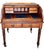 Chestnut Victorian Tambour Roll-Top Maple and Brass Desk For Sale - Image 8 of 13