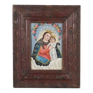 Concepcion Avila, Our Lady of Refuge for Sinners, Oil on Tin, 19th Century