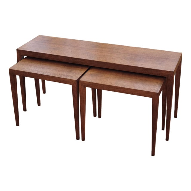 1960s Set of Three Nesting Table by Severin Hansen For Sale