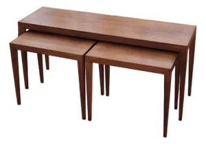 1960s Set of Three Nesting Table by Severin Hansen