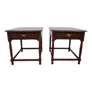 Vintage Georgian Side Tables With Drawer For Sale