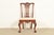 Baker Furniture Style Chippendale Carved Mahogany Side Chair or Dining Chair For Sale - Image 13 of 13