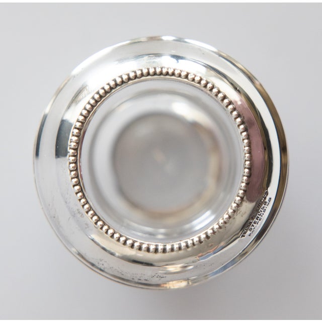 Silver Vintage Sterling Silver & Glass Match Striker Holder For Sale - Image 8 of 9