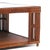 1990s Art Deco Presidents Nantucket Stick Walnut Finished Reed Rattan Coffee Table For Sale - Image 4 of 4