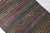 Textile 1950s Multicolored Geometric Flatweave Kilim For Sale - Image 7 of 10