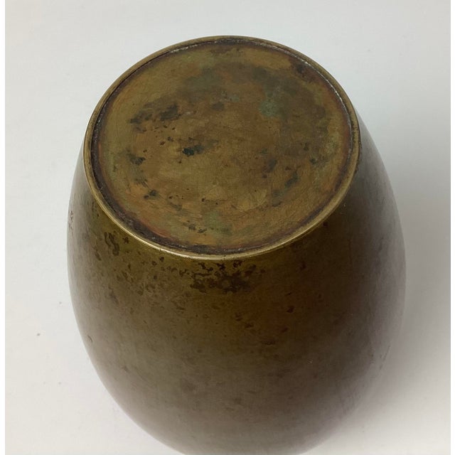 Art Deco Antique Art Deco Japanese Bronze Patinated Vase For Sale - Image 3 of 4