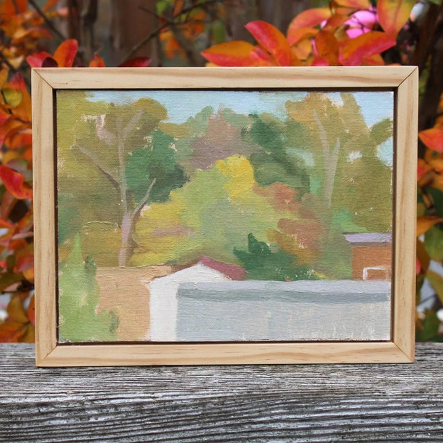 Northeast Fall Framed Oil Painting by Michelle Farro For Sale - Image 11 of 12
