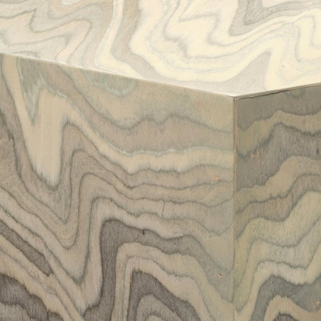 Jamie Young Vale Side Table, Sand Grey Veneer For Sale - Image 4 of 5