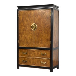 Armoire or Gentleman's Chest by Raymond Sobota for Century Furniture for Their Chin Hua Collection For Sale