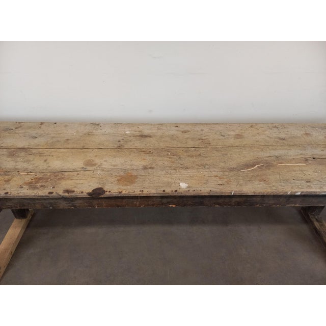 Rustic Farmhouse Table in Fir For Sale - Image 13 of 18