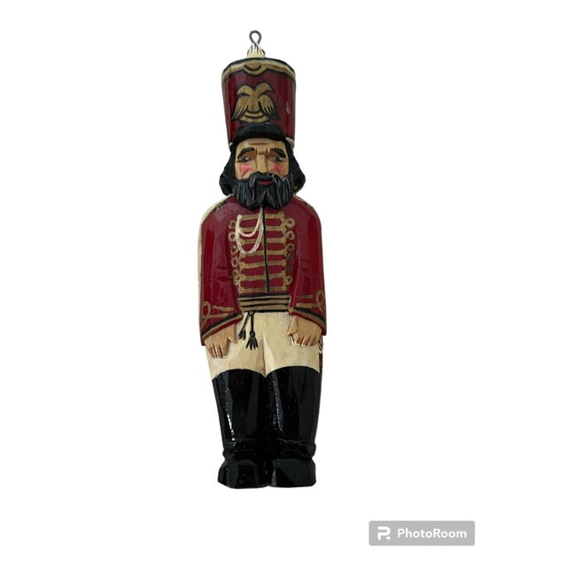 Figurative Vintage Hand-Carved/Painted Russian Guard For Sale - Image 3 of 3