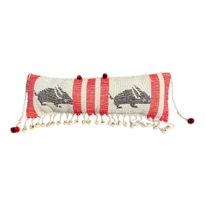 Tribal African Kirdi Beaded Pikuran Lumbar Pillow
