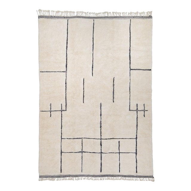 Hand-Knotted Wool Rug by Azele Studio For Sale