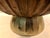 Wood 1970s Fluted Wood on Gold Pedestal Bowl For Sale - Image 7 of 11