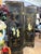 Chinese Vintage Chinese Black Lacquer 4-Panel Coromandel Screen 6ft Hand Painted For Sale - Image 3 of 5