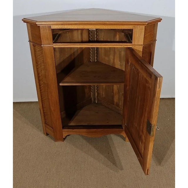Solid Walnut Corner Cabinet For Sale - Image 17 of 18