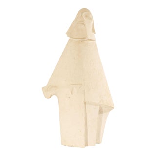 1967 Signed Abstract Cubist Style Studio Pottery Sculpture For Sale