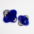 Vintage Cobalt Blue Glass Catchalls With Silver Overlay - Set of 2 For Sale In New York - Image 6 of 12