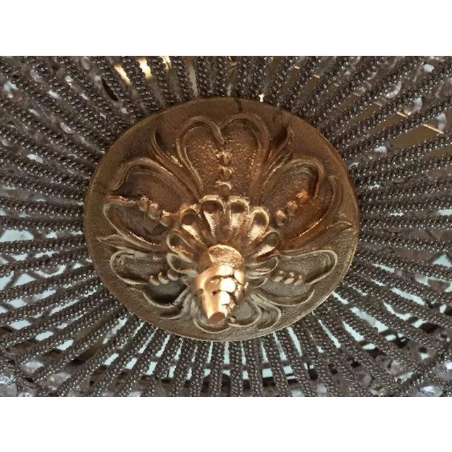 Vintage French Louis XVI Gold Bronze Deer Chandeliers - Pair For Sale - Image 9 of 18