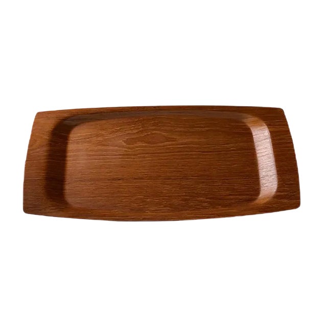 Large Danish Teak Serving Tray from Langva, 1960s For Sale
