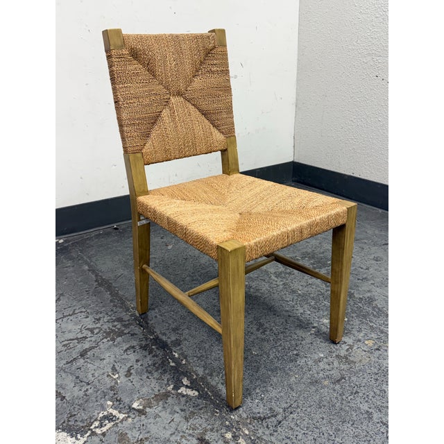 Contemporary Williams Sonoma Home Ruthford Woven Side Chair For Sale - Image 3 of 12