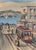 Mid-Century Modern Jack Laycox Watercolor San Francisco Trolley Circa 1960s Framed Signed For Sale - Image 3 of 14