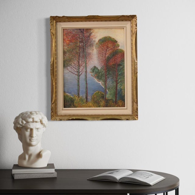 Italian Artist, Landscape, 1950, Oil Painting, Framed For Sale - Image 13 of 15