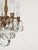 Metal Antique 4 Arm 4 Light Glowing Graceful Brass Cut Lead Glass Crystal Chandelier ~ 4 Available For Sale - Image 7 of 12