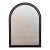 Art Deco Revival Large Arched Black & Gold Framed Wall Mirror Circa 1980s For Sale