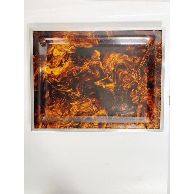 Metal and Faux Effect Tray, France, 1970s For Sale - Image 4 of 14