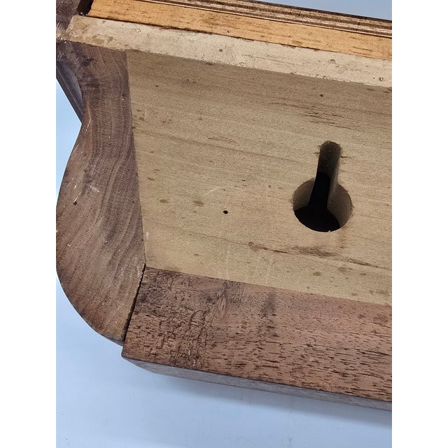 Antique Vintage Solid Wood Floating Wall Shelf For Sale - Image 13 of 14