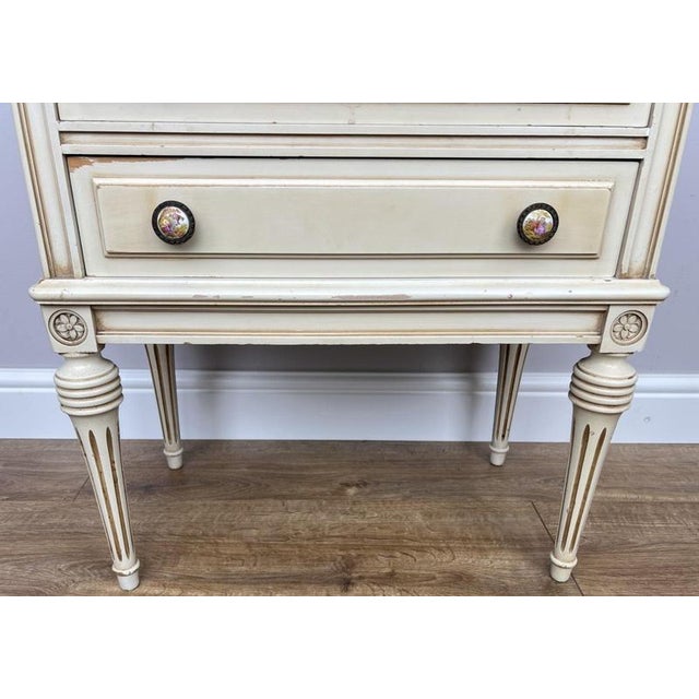 Vintage Shabby Chic French Bedside Tables, Set of 2 For Sale - Image 6 of 18