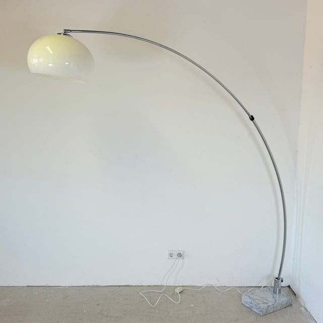 Space Age Arc Lamp in the style of Sölken Leuchten and Reggiani, 1970s For Sale - Image 3 of 12