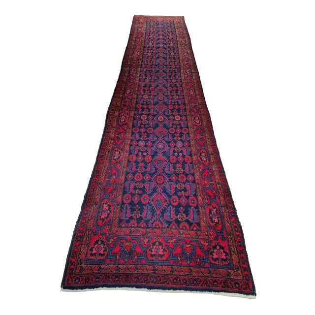 Long Middle Eastern Hamedan Rug For Sale