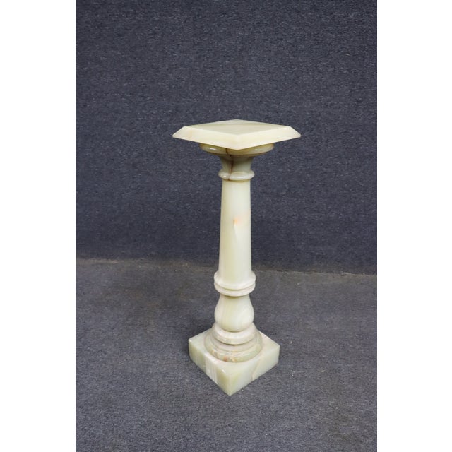 Rare Italian Green Onyx Swivel Pedestal For Sale - Image 14 of 14