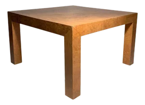 Milo Baughman Atrributed Burl Parsons Side Table