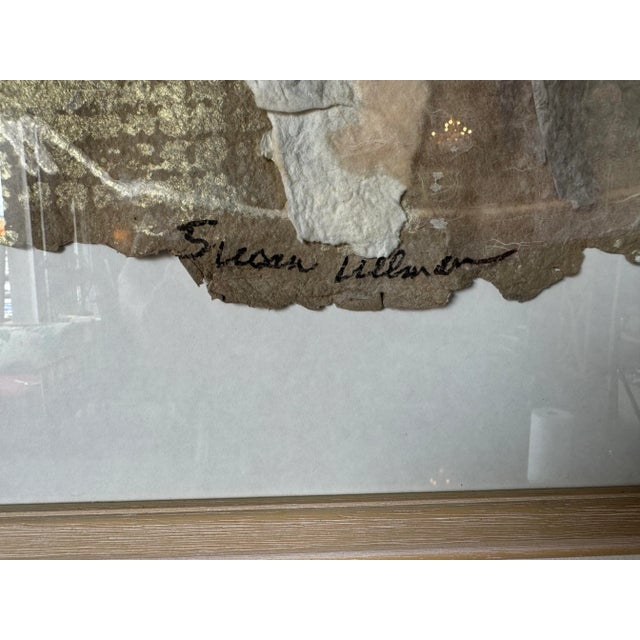 1980s Susan Ullman, American (1943 - 2021) Mixed Media Collage Wall Art Painting For Sale - Image 5 of 12