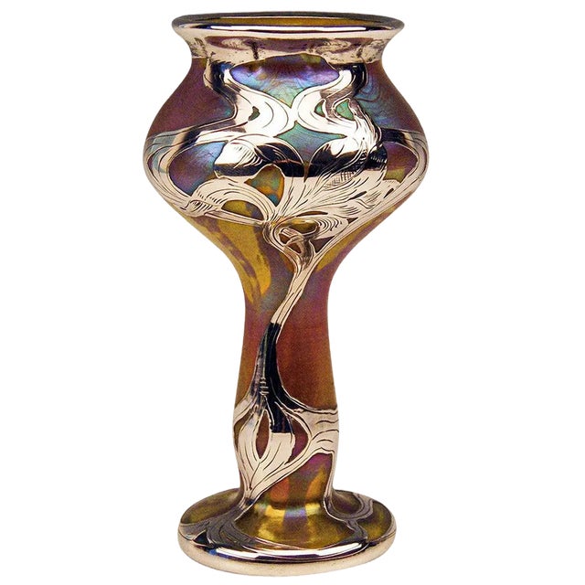 Art Nouveau Phaenomen Gre Vase from Loetz, 1890s For Sale
