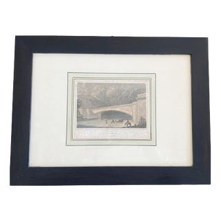 Bridge on the River Dora, Mid-18th Century, Print, Framed For Sale