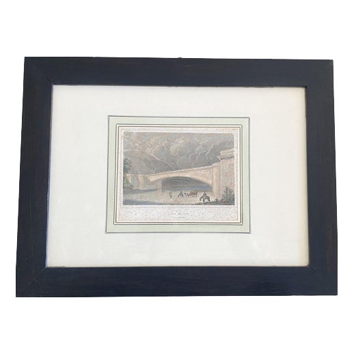 Bridge on the River Dora, Mid-18th Century, Print, Framed For Sale