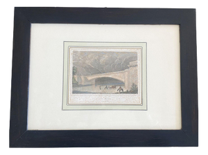 Bridge on the River Dora, Mid-18th Century, Print, Framed