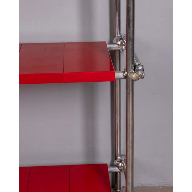 Industrial Vintage Industrial Chromed Metal Shelf, 1970s For Sale - Image 3 of 12